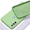 Чехол бампер для Infinix Hot 11 Play Anomaly Silicone (с микрофиброй) Light Green (Светло Зеленый)