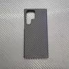 Премиальный чехол бампер для Samsung Galaxy S22 Ultra Anomaly Carbon Plaid (Открытый модуль камеры) Black (Черный)