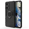 Чехол бампер для Realme GT Neo 3 Anomaly Defender S (с кольцом-держателем) Black (Черный) 