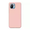 Чехол бампер для Vivo Y02 Anomaly Silicone (с микрофиброй) Sand Pink (Песочный Розовый)