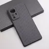 Премиальный чехол бампер для Xiaomi 12 / 12X / 12S Anomaly Carbon Plaid (Закрытый модуль камеры) Black (Черный)