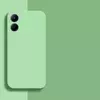 Чехол бампер для Vivo Y02s Anomaly Silicone (с микрофиброй) Light Green (Светло Зеленый)