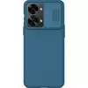 Противоударный чехол бампер Nillkin CamShield (шторка на камеру) для OnePlus Nord 2T 5G Blue (Синий)