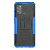 Противоударный чехол бампер для Motorola Moto G60 Nevellya Case (встроенная подставка) Blue (Синий)