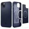 Противоударный чехол бампер Spigen Mag Armor MagSafe для iPhone 14 Navy Blue (Темно Синий) ACS05066