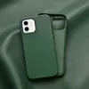 Чехол бампер для iPhone 12 Pro Max WiWU Calfskin Leather Case Green (Зеленый)