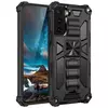 Противоударный чехол бампер для Samsung Galaxy S23 Anomaly Hybrid Armor (встроенная подставка) Black (Черный)