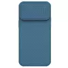 Чохол бампер для iPhone 14 Pro Max Nillkin CamShield S Magnetic (шторка на камеру) Blue (Синій)