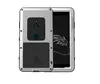 Противоударный чехол бампер для Sony Xperia XZ3 Love Mei PowerFull (Со стеклом) Silver (Серебристый)