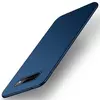 Ультратонкий чехол бампер для Samsung Galaxy S10 Plus Anomaly Matte Blue (Синий)