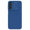 Противоударный чехол бампер Nillkin CamShield (шторка на камеру) для Samsung Galaxy A24 Blue (Синий)