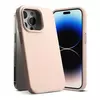 Противоударный чехол бампер Ringke Silicone для iPhone 14 Pro Pink Sand (Песочный Розовый)