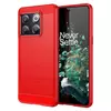 Противоударный чехол бампер для OnePlus 10T / Ace Pro iPaky Carbon Fiber Red (Красный)