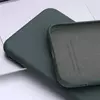 Чохол бампер для Samsung Galaxy S21 Ultra Anomaly Silicone (з мікрофіброю) Dark Green (Темно зелений)