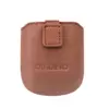 Компактный кожаный чехол Qialino для наушников AirPods Brown (Коричневый)