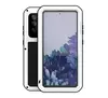 Противоударный чехол бампер Love Mei PowerFull (Со стеклом) для Samsung Galaxy S20 FE White (Белый)