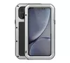 Противоударный чехол бампер Love Mei PowerFull (Со стеклом) для iPhone 11 Pro Silver (Серебристый)