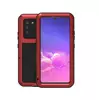 Противоударный чехол бампер Love Mei PowerFull (Со стеклом) для Samsung Galaxy S10 Lite Red (Красный)