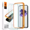 Защитное стекло Spigen ALM GLAS.TR SLIM (2 шт. с трафаретом для поклейки) для Nothing Phone (1) Crystal Clear (Прозрачный) AGL05447