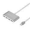 USB хаб Hoco HB3 to 4USB Silver (Сріблястий) USB хаб Hoco HB3 to 4USB Silver (Сріблястий)