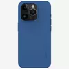 Протиударний чохол бампер Nillkin Super Frosted Shield Pro Magnetic для iPhone 15 Pro Max Peacock Blue (Синій) 