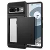 Противоударный чехол бампер Spigen Slim Armor CS (с отделом для карт) для Google Pixel 7 Pro Black (Черный) ACS04731