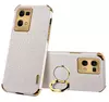 Чехол бампер для Motorola Moto G54 Anomaly X-Case (с кольцом-держателем) White (Белый)
