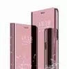Интерактивная чехол книжка для Sony Xperia 10 VI Anomaly Clear View Rose Gold (Розовое Золото)
