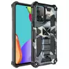 Противоударный чехол бампер для Vivo X100 Pro Anomaly Hybrid Armor (встроенная подставка) Camo / Blue (Камуфляж / Синий)