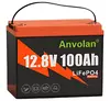 Аккумулятор Anvolan LiFePO4 12V 100AH (лититий-железо-фосфатный аккумулятор) Аккумулятор Anvolan LiFePO4 12V 100AH (лититий-железо-фосфатный аккумулятор)