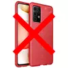 Чехол бампер для Xiaomi Redmi Note 10 Pro Anomaly Leather Fit Red (Красный)