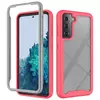 Чехол бампер для Samsung Galaxy S21 Anomaly Hybrid 360 Matte Pink&Gray (Матовый Розовый&Серый)