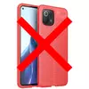 Чехол бампер Anomaly Leather Fit Case для Xiaomi Mi 11 Lite Red (Красный)