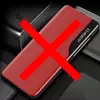Чехол книжка для Samsung Galaxy S21 Ultra Anomaly Smart View Flip Red (Красный)