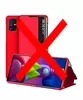 Чехол книжка Anomaly Smart Window для Samsung Galaxy A51 Red (Красный)
