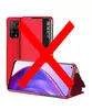 Чехол книжка Anomaly Smart Window для Xiaomi Mi 10T Red (Красный)