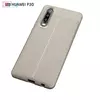 Чехол бампер для Huawei P30 Anomaly Leather Fit Gray (Серый)