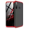 Чехол бампер для Realme C3 GKK Dual Armor Black&Red (Черный&Красный)
