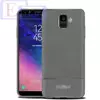 Чехол бампер для Samsung Galaxy A6 2018 idools Leather Fit Gray (Серый)