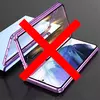 Чехол бампер для Samsung Galaxy S21 FE Anomaly Magnetic 360 With Glass Purple (Фиолетовый)