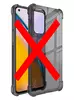 Чехол бампер для OnePlus Nord 2 Imak Shock Clear Black (Серый) 6957476859004