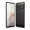 Чехол бампер для Google Pixel 6 Pro iPaky Carbon Fiber Black (Черный)