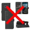 Чехол книжка для Nokia XR20 Anomaly Leather Book Black (Черный)