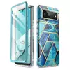 Чехол бампер для Google Pixel 6 i-Blason Cosmo (Со стеклом) Ocean Blue (Океан Синий) 843439115828