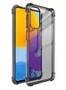 Чехол бампер для Samsung Galaxy M52 Imak Shock Transparent / Black (Прозрачный / Черный)
