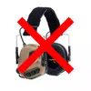 Тактичні шумоподавлюючі навушники EARMOR M31 MOD 3 Tan (Світло Коричневий)