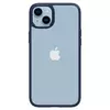 Противоударный чехол бампер Spigen Ultra Hybrid для iPhone 14 Navy Blue (Темно Синий) ACS05045
