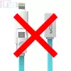 Высокоскоростной кабель для зарядки и передачи данных 2 в 1 Rock LightNing - Micro USB для смартфонов 1 м Light Blue (Голубой)