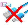 Кабель для зарядки и передачи данных Anomaly тканевая оплетка USB MicroUsb для смартфонов и телефона 1 м Light Blue (Голубой)