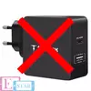 Сетевое зарядное устройство T-PHOX 57W Fast Charge - TYPE-C PD 45W+USB 12W Black (Черный) Apace Wall 57W